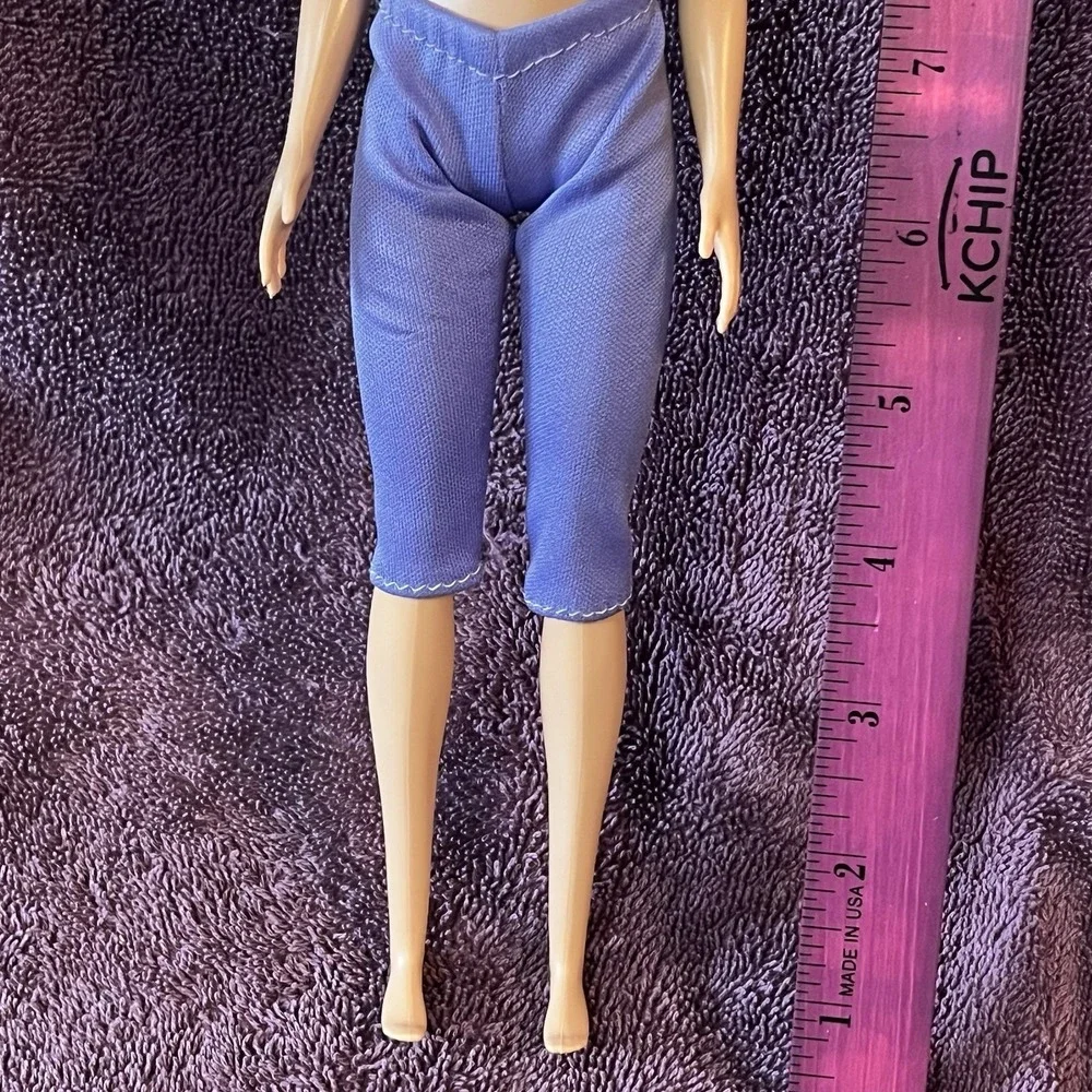 Barbie Blonde Millie Doll 2013 2015 Fashionista Mattel Blue‎ top & Purple Pants